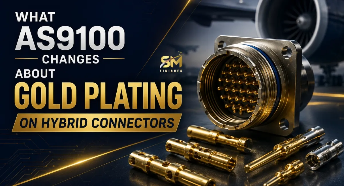 AS9100 gold plating for hybrid connectors